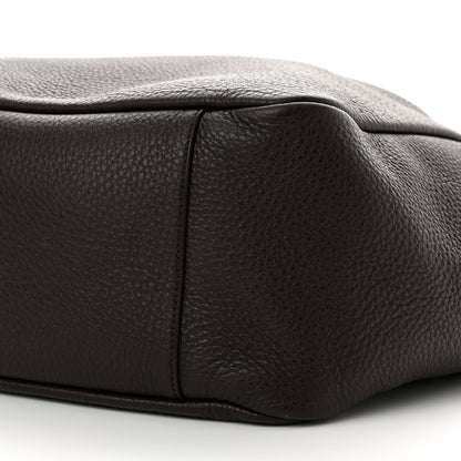 Saint Laurent Grained Deerskin Bea Tote Marron Fonce 10 of 11
