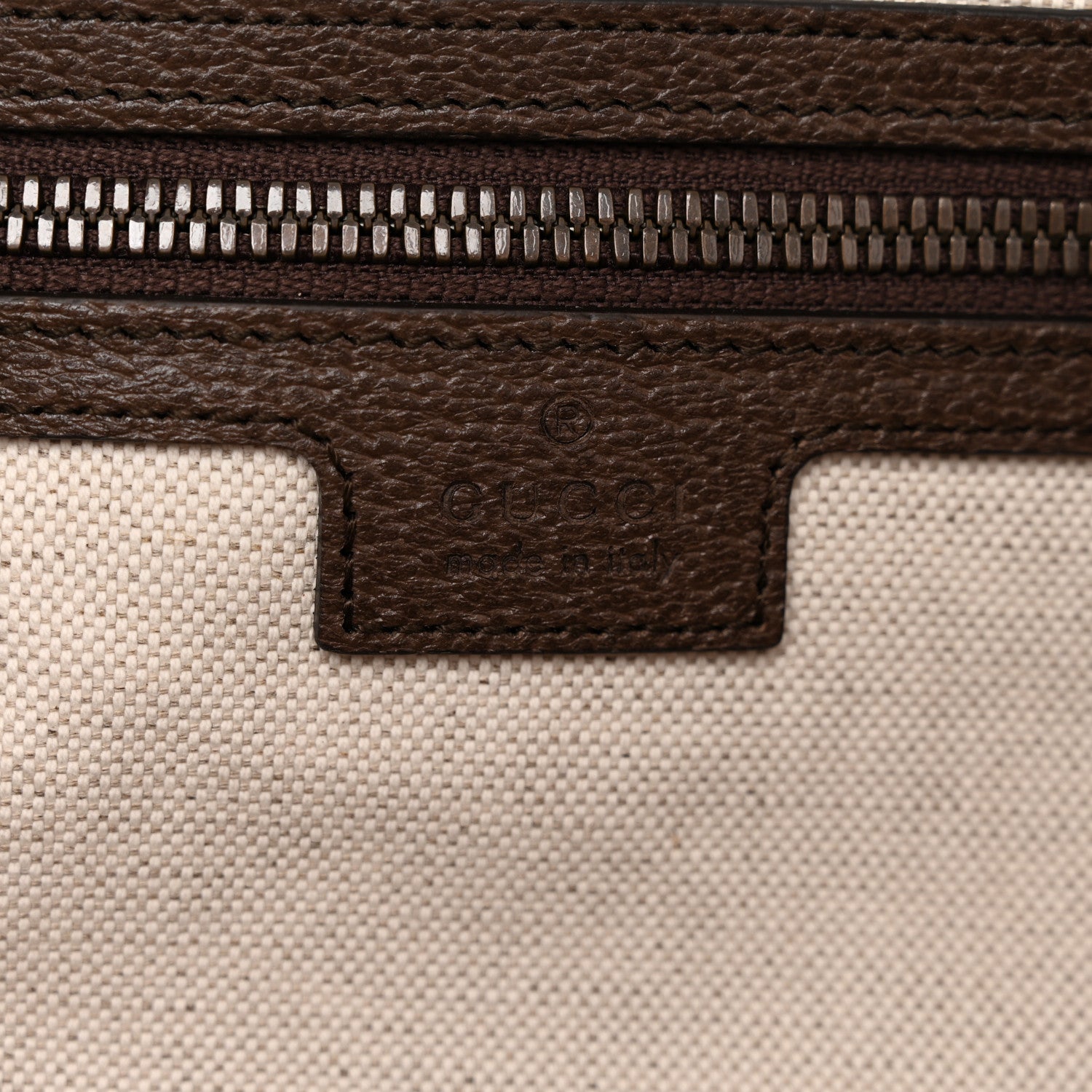 Gucci GG Supreme Monogram Textured Dollar Calfskin Web Medium Savoy Duffle Bag Beige Ebony New Acero 5 of 13
