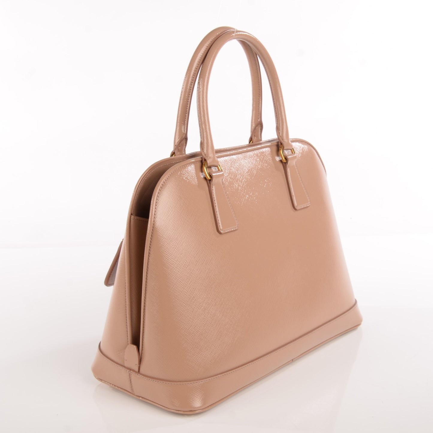 Saffiano Vernice Open Promenade Tote Cammeo