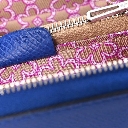 Hermes Epsom Silk'In Compact Wallet Bleu Electrique 7 of 7