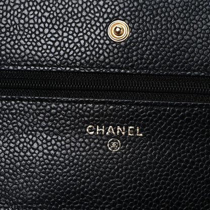 Chanel Caviar Quilted Wallet on Chain WOC Black 6 of 11
