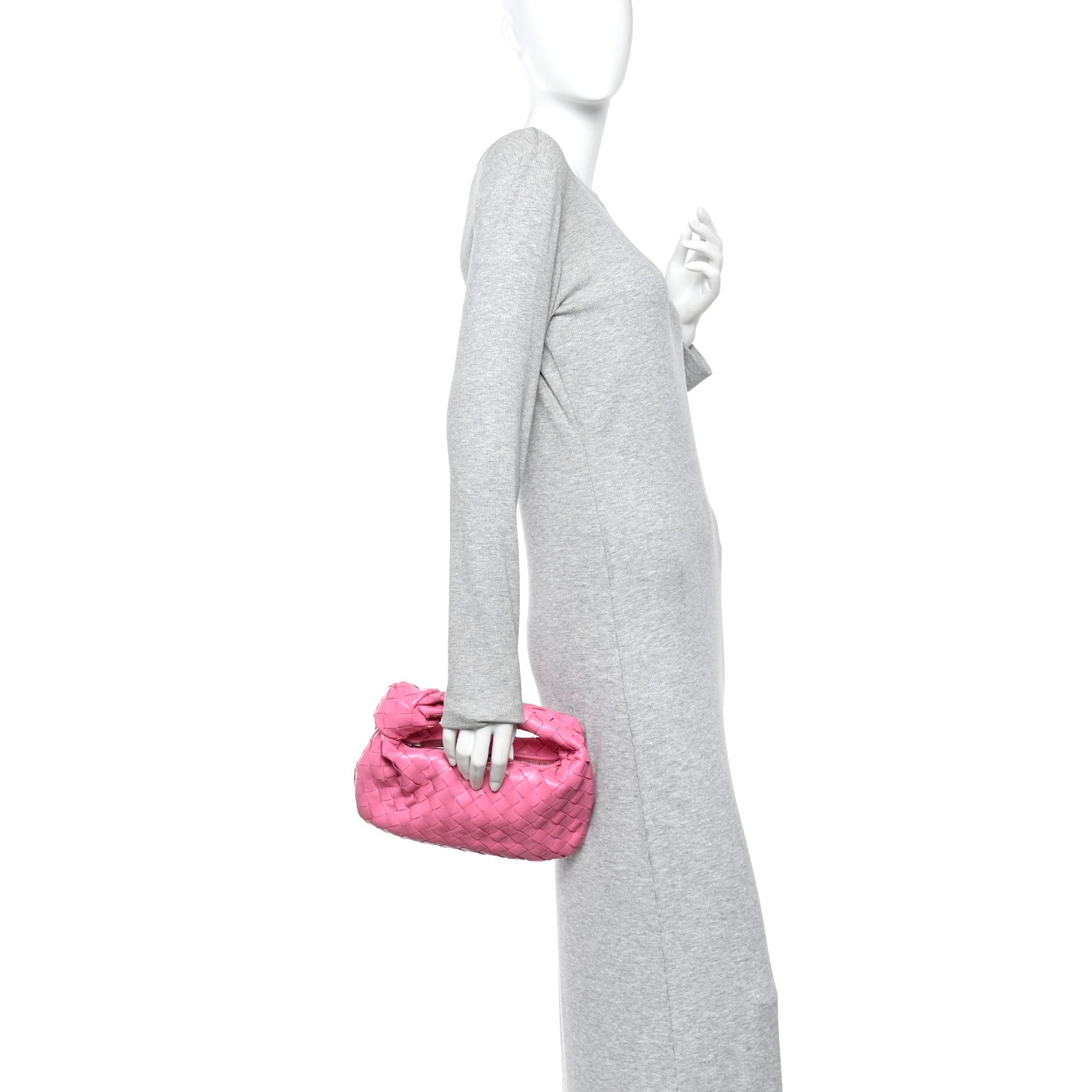 Bottega Veneta Nappa Intrecciato Mini Jodie Pink Pink 2 of 11