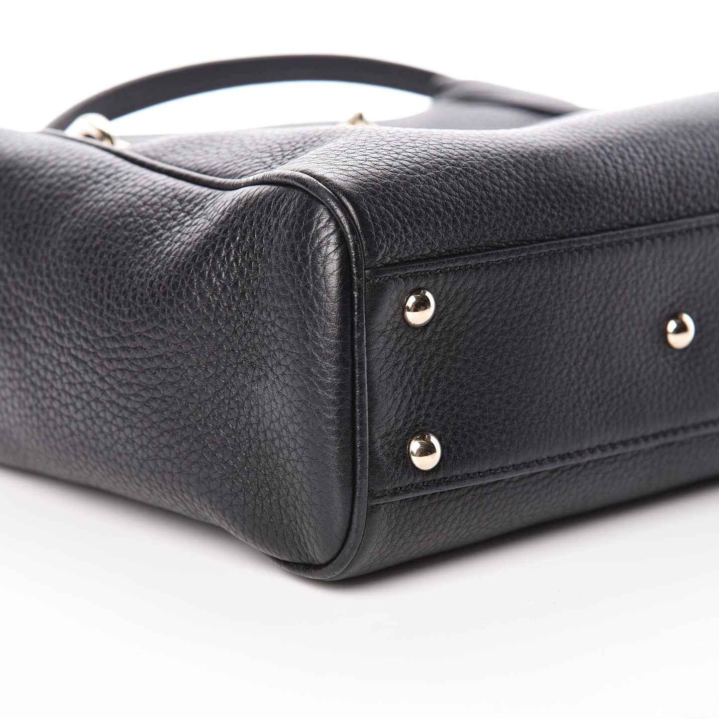 Cellarius Calfskin Mini Bamboo Shopper Tote Black