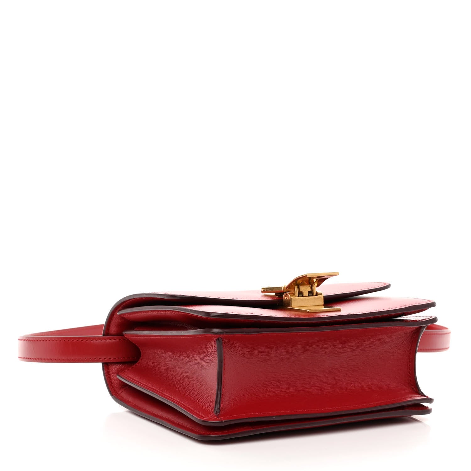 Celine Box Calfskin Small Classic Box Flap Bag Red 4 of 9