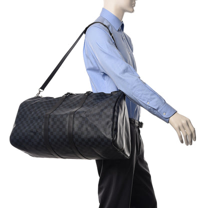 Louis Vuitton Damier Cobalt Keepall Bandouliere 55 2 of 12