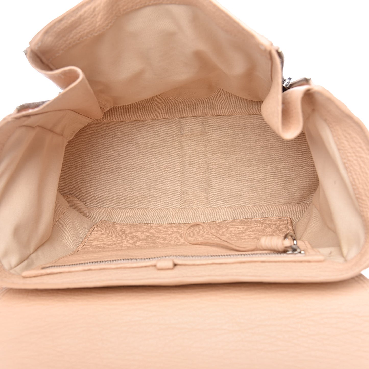 3.1 Textured Calfskin Medium Pashli Satchel Peach