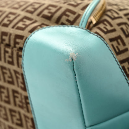 Fendi Zucchino Cuoio Chef Shopping Tote Mogano Panna Laguna 13 of 13