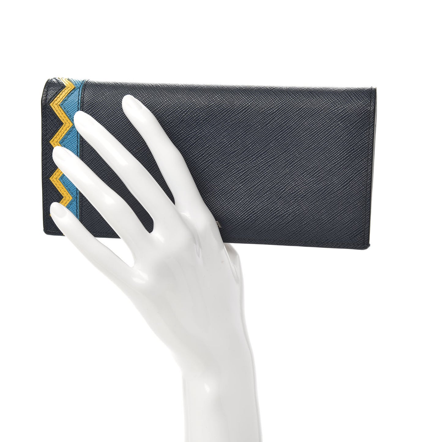 Saffiano Greche Long Wallet Baltico Soleil