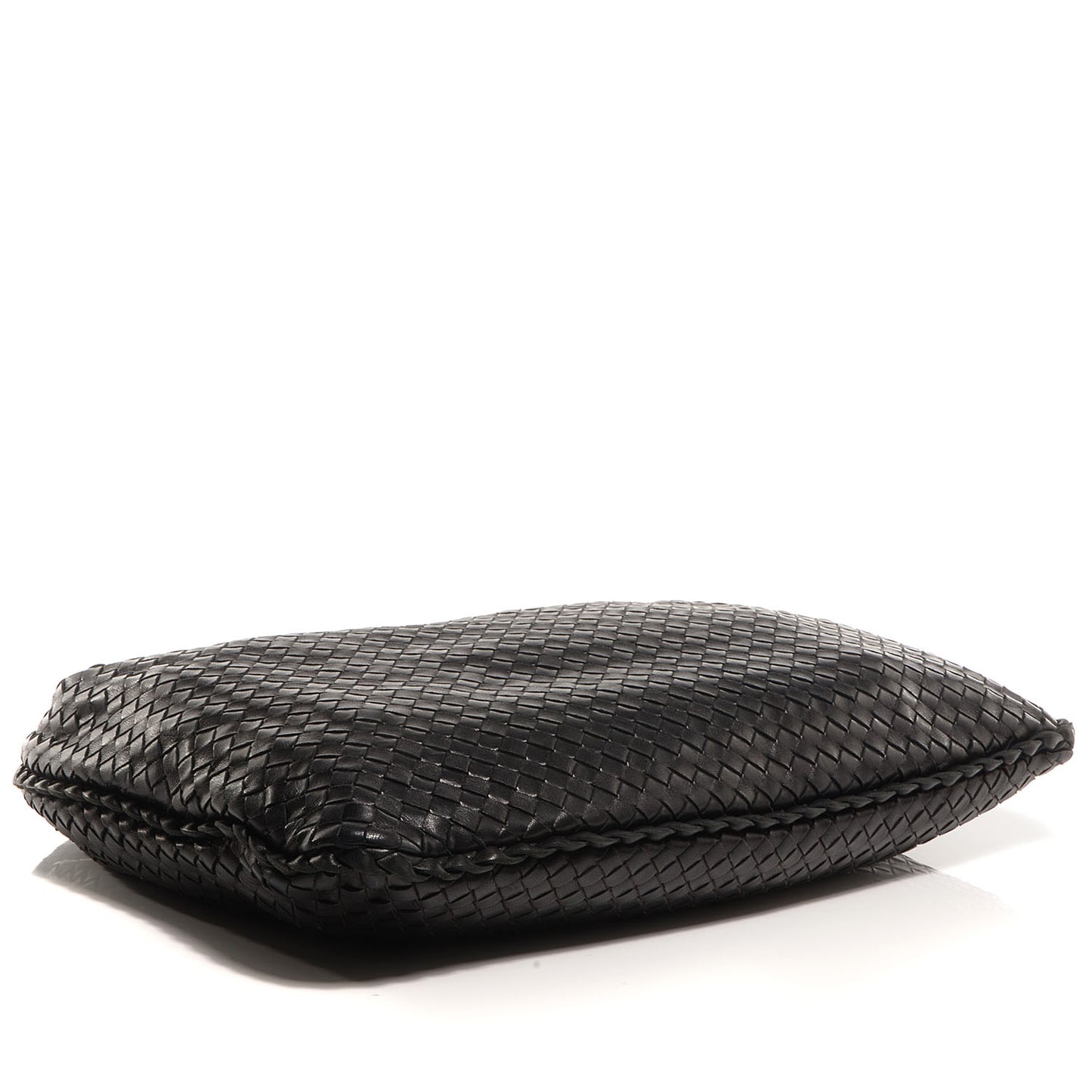 Nappa Intrecciato Medium Veneta Hobo Black