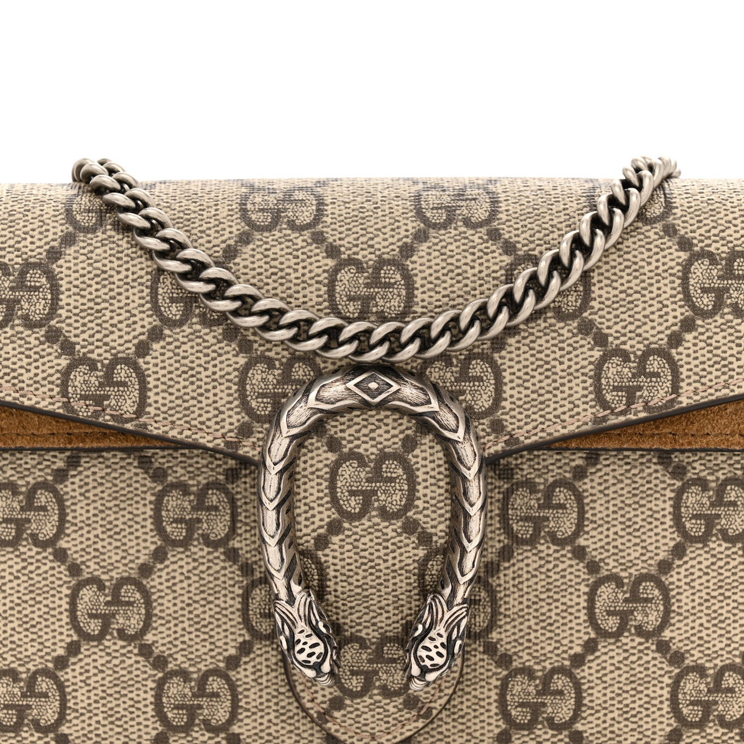 Gucci GG Supreme Monogram Super Mini Dionysus Shoulder Bag Taupe 7 of 13