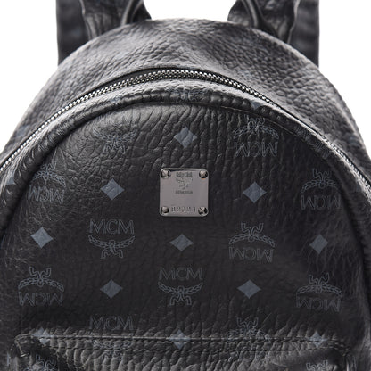 MCM Visetos Small Side Stud Stark Backpack Black 10 of 10