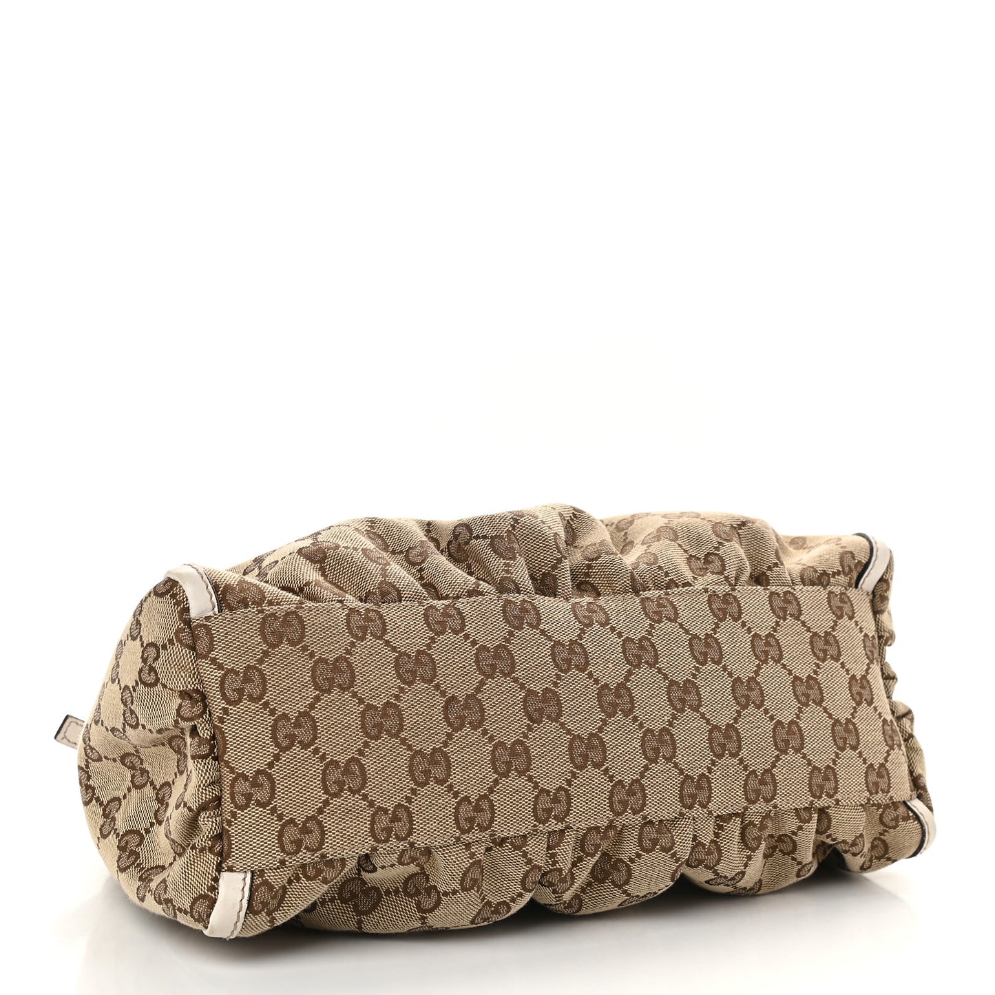Monogram Medium D Gold Ring Hobo White