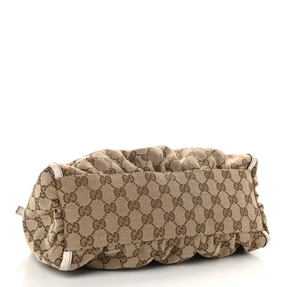 Gucci Monogram Medium D Gold Ring Hobo White 4 of 12