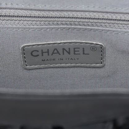 Chanel Washed Lambskin Quilted Medium Chain Around Messenger Black 6 of 9