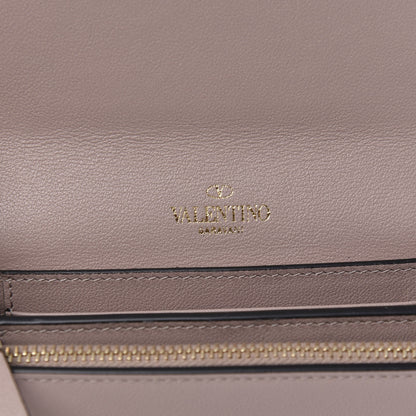 Valentino Garavani Vitello Rockstud Medium Wallet Poudre 6 of 7