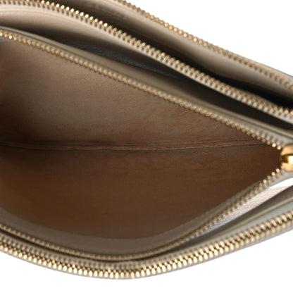 Celine Goatskin Large Trio Crossbody Bag White 6 of 14