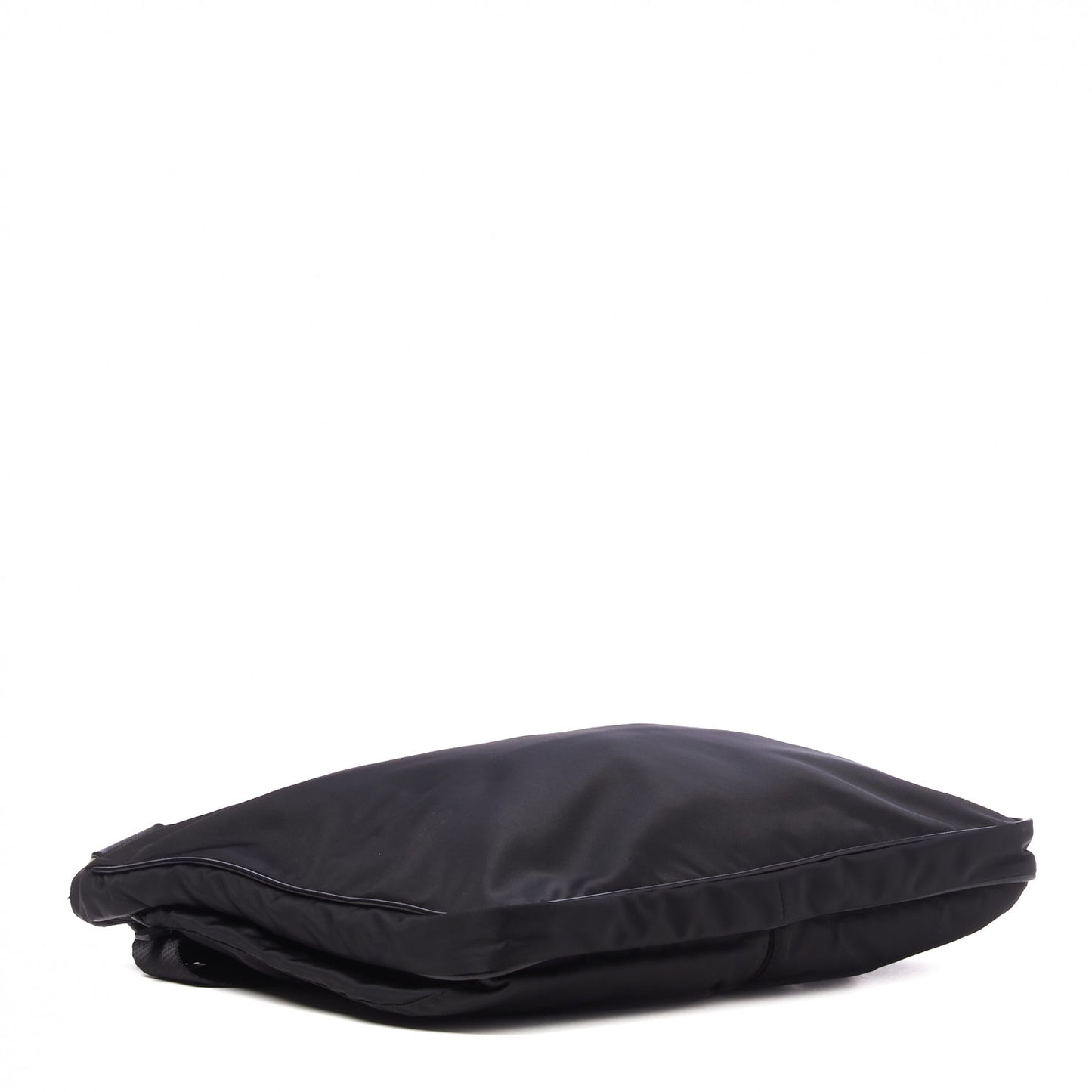 Tessuto Nylon Saffiano Messenger Bag Black