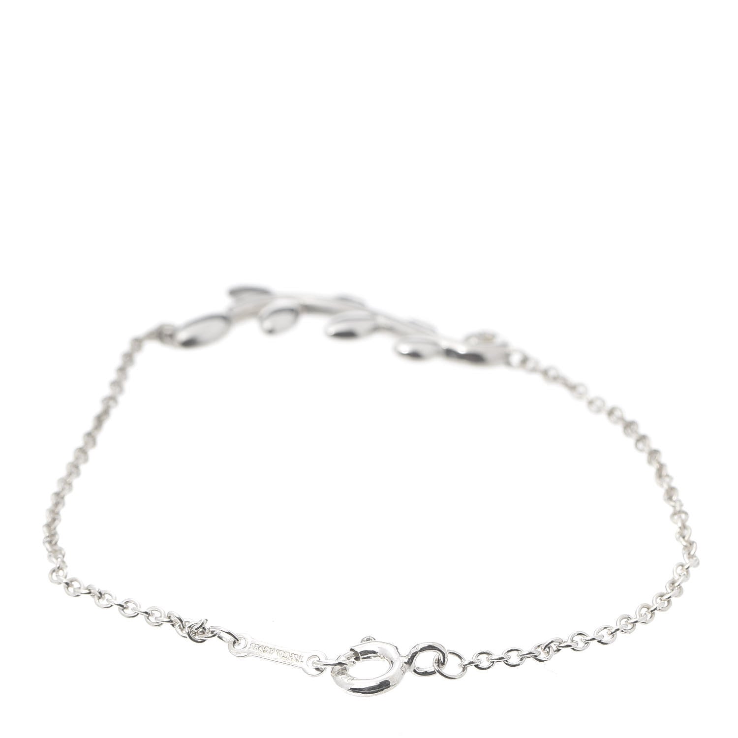 Tiffany Sterling Silver Paloma Picasso Olive Leaf Vine Bracelet 3 of 6