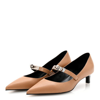Hermes Calfskin Kiara 40 Pumps 36.5 Naturel Clair 4 of 10
