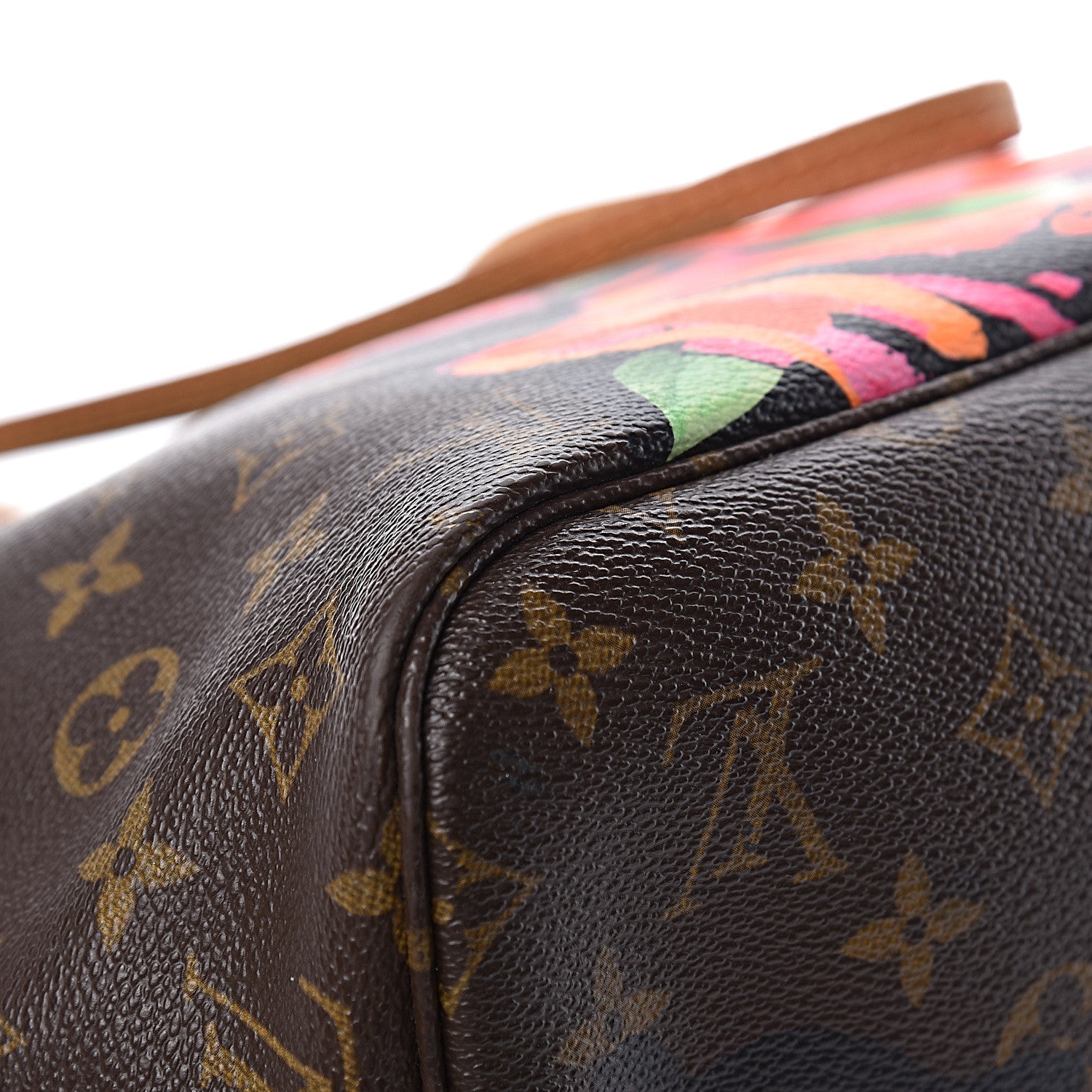 Louis Vuitton Monogram Roses Neverfull MM 16 of 18