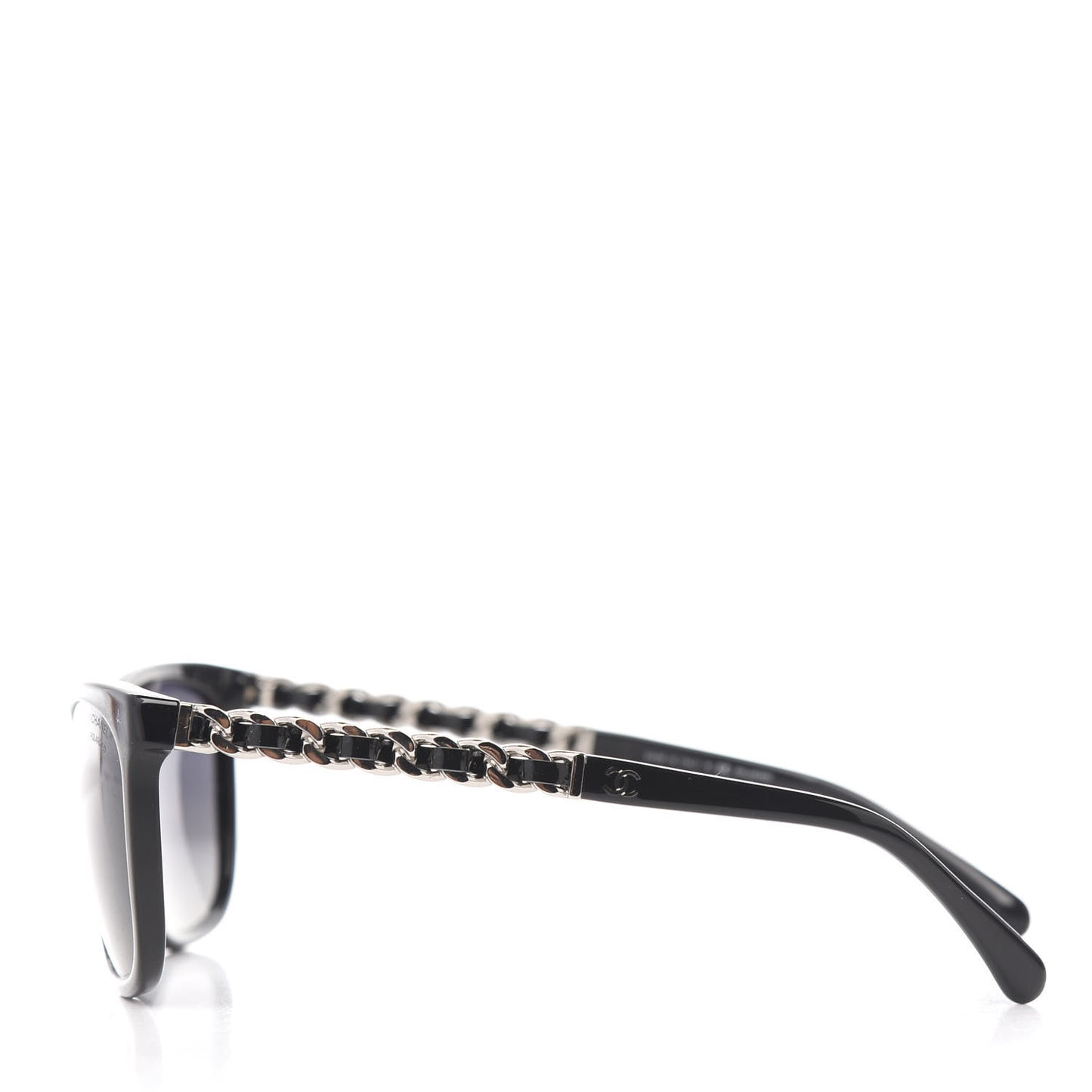 Cat Eye Chain Polarized Sunglasses 5260-Q Black
