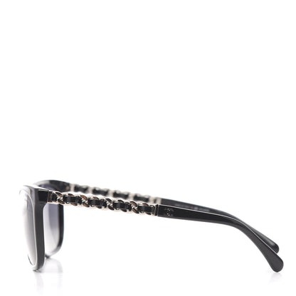 Chanel Cat Eye Chain Polarized Sunglasses 5260-Q Black 3 of 7