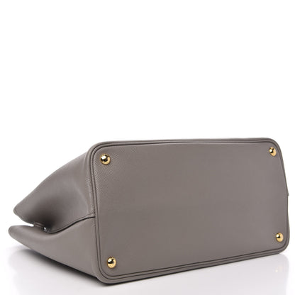 Prada Saffiano Cuir Large Double Bag Argilla 4 of 12