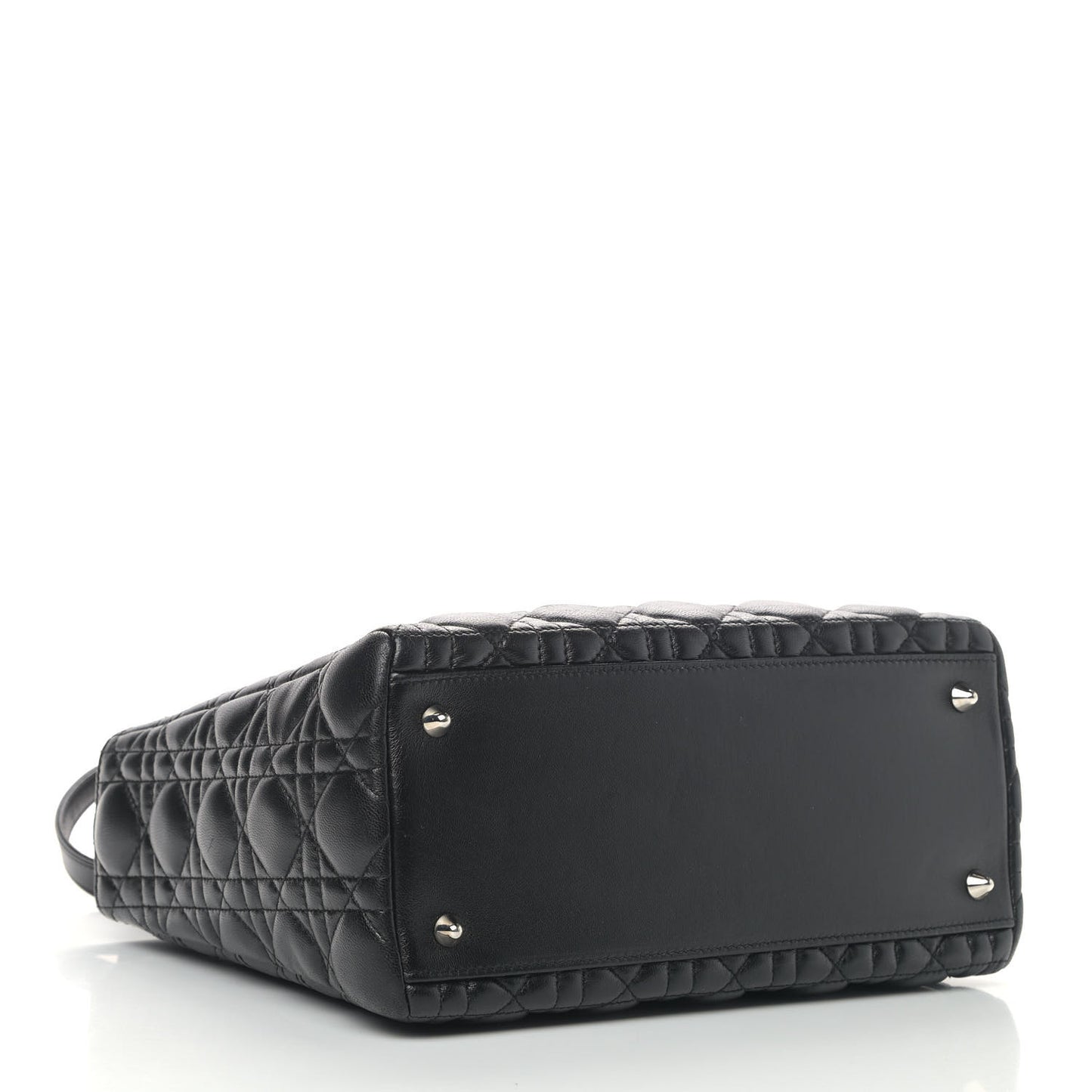 Lambskin Cannage Medium Lady Dior Black