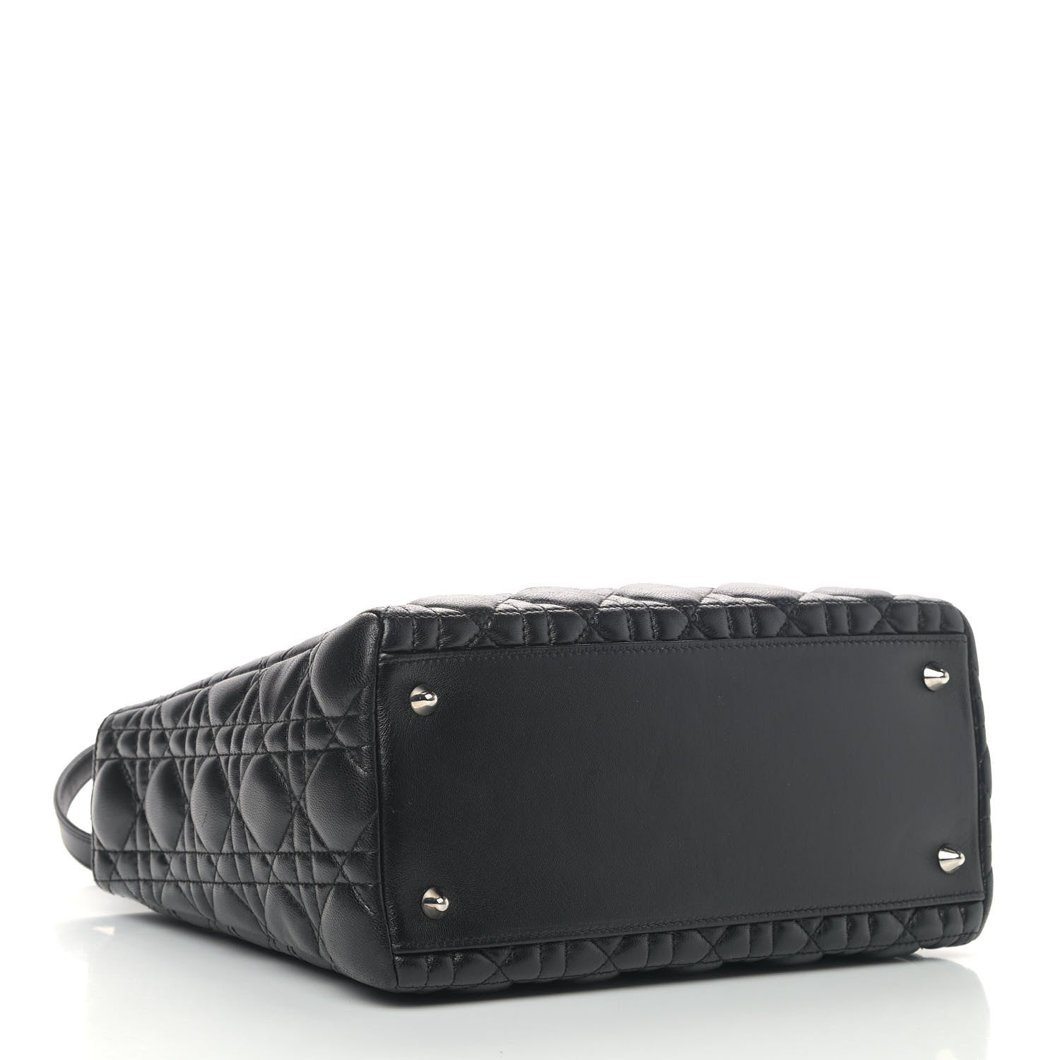 Christian Dior Lambskin Cannage Medium Lady Dior Black 3 of 14