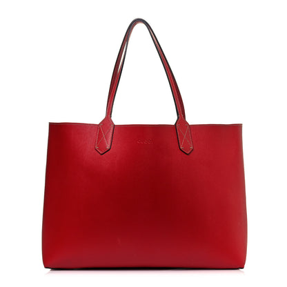 Gucci GG Supreme Medium Reversible Tote Beige Red 11 of 19