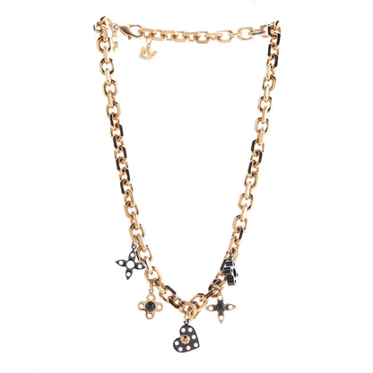 Louis Vuitton Monogram Hide and Seek Necklace Gold 3 of 7
