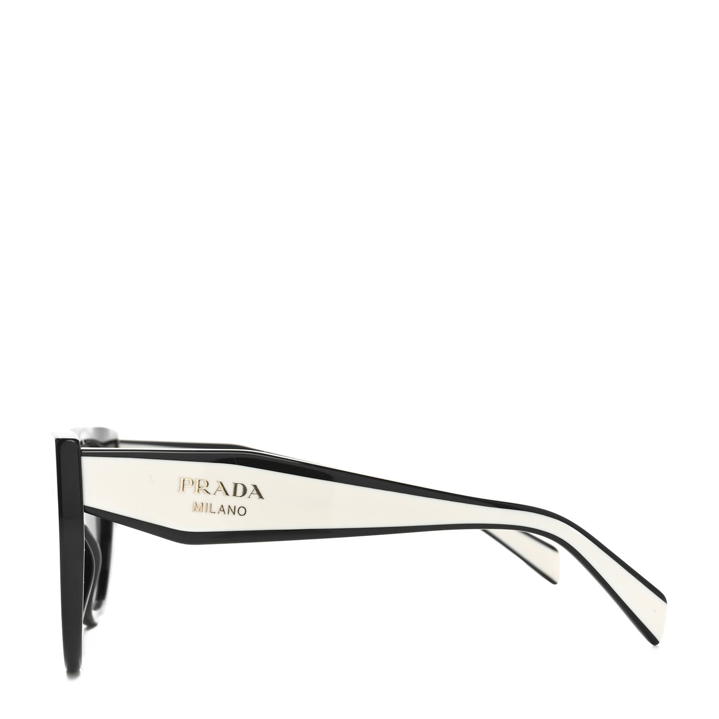 Acetate Sunglasses SPR 14W Black White