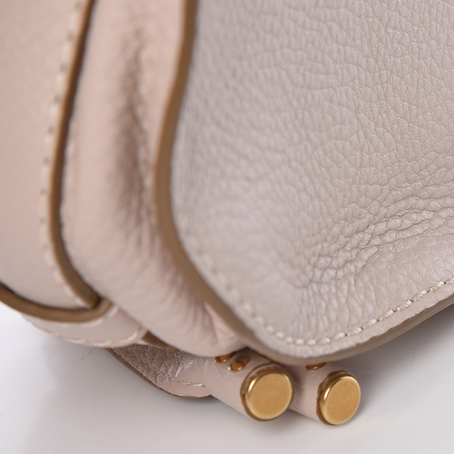 Chloe Calfskin Mini Marcie Round Crossbody Bag Abstract White 11 of 11