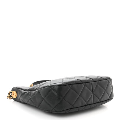 Chanel Caviar Quilted Twist Your Buttons Hobo Black 4 of 11
