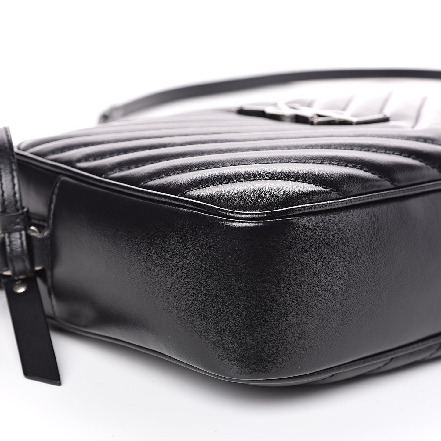 Calfskin Matelasse Monogram Lou Camera Bag Black