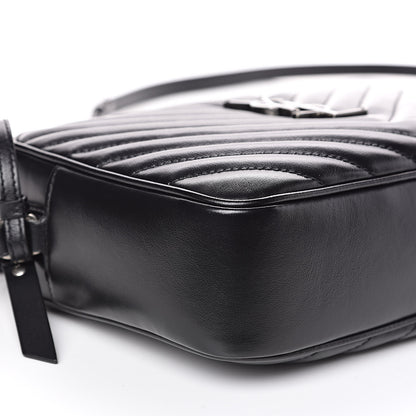 Saint Laurent Calfskin Matelasse Monogram Lou Camera Bag Black 7 of 8