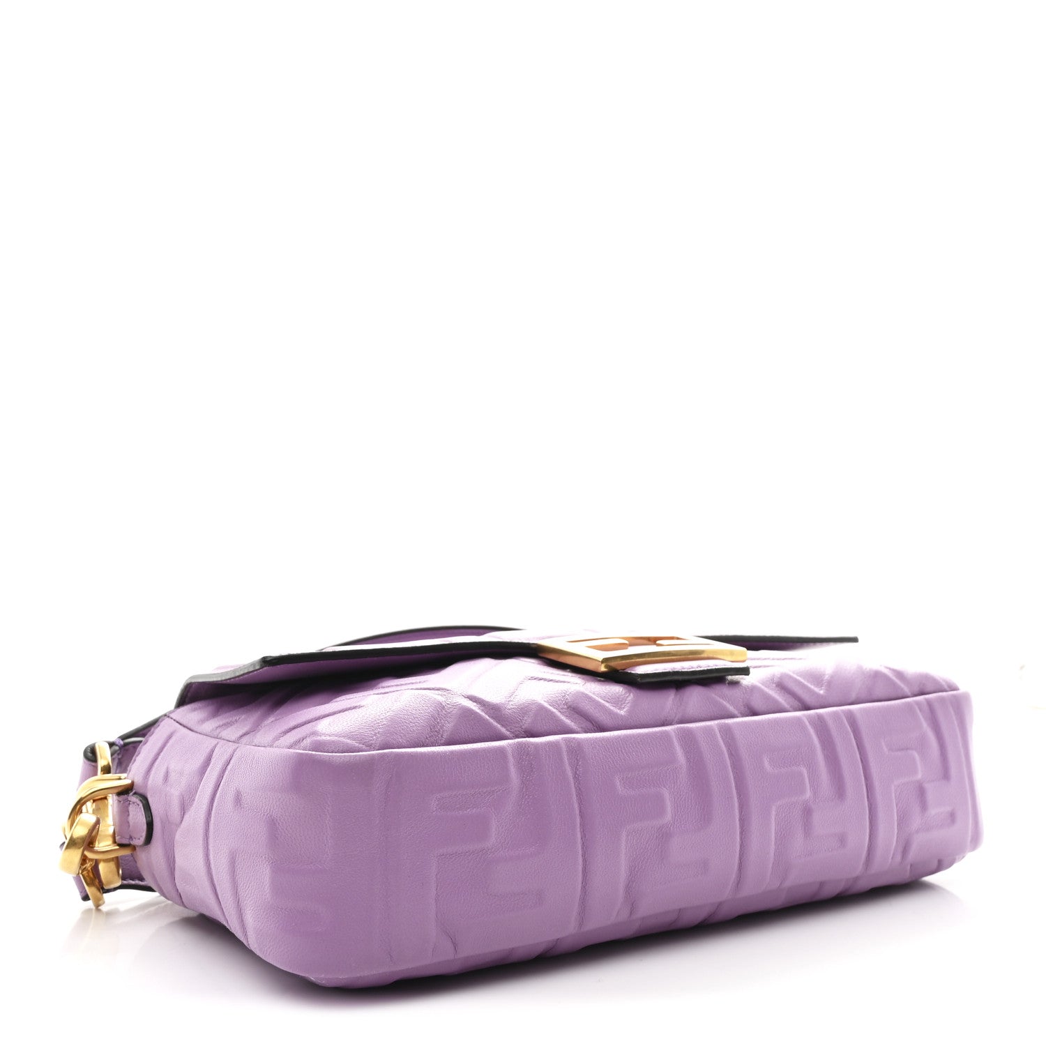 Fendi Nappa FF 1974 Embossed Baguette Agapanto 4 of 10