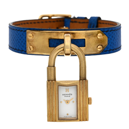Hermes Stainless Steel Courchevel 20mm Kelly Cadena Quartz Watch Bleu France 1 of 5