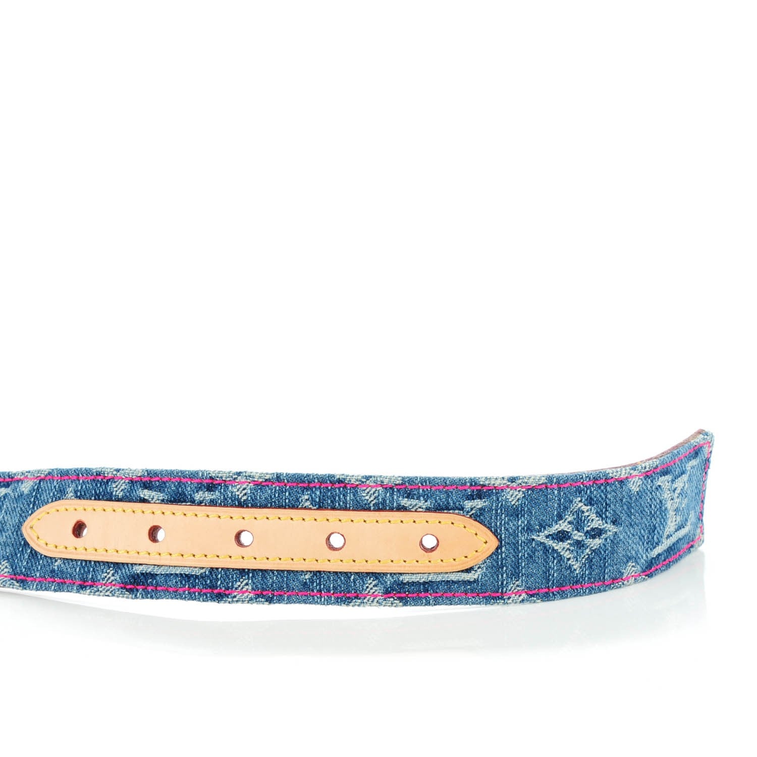Louis Vuitton Denim Monogram Belt 90 36 Blue 4 of 8
