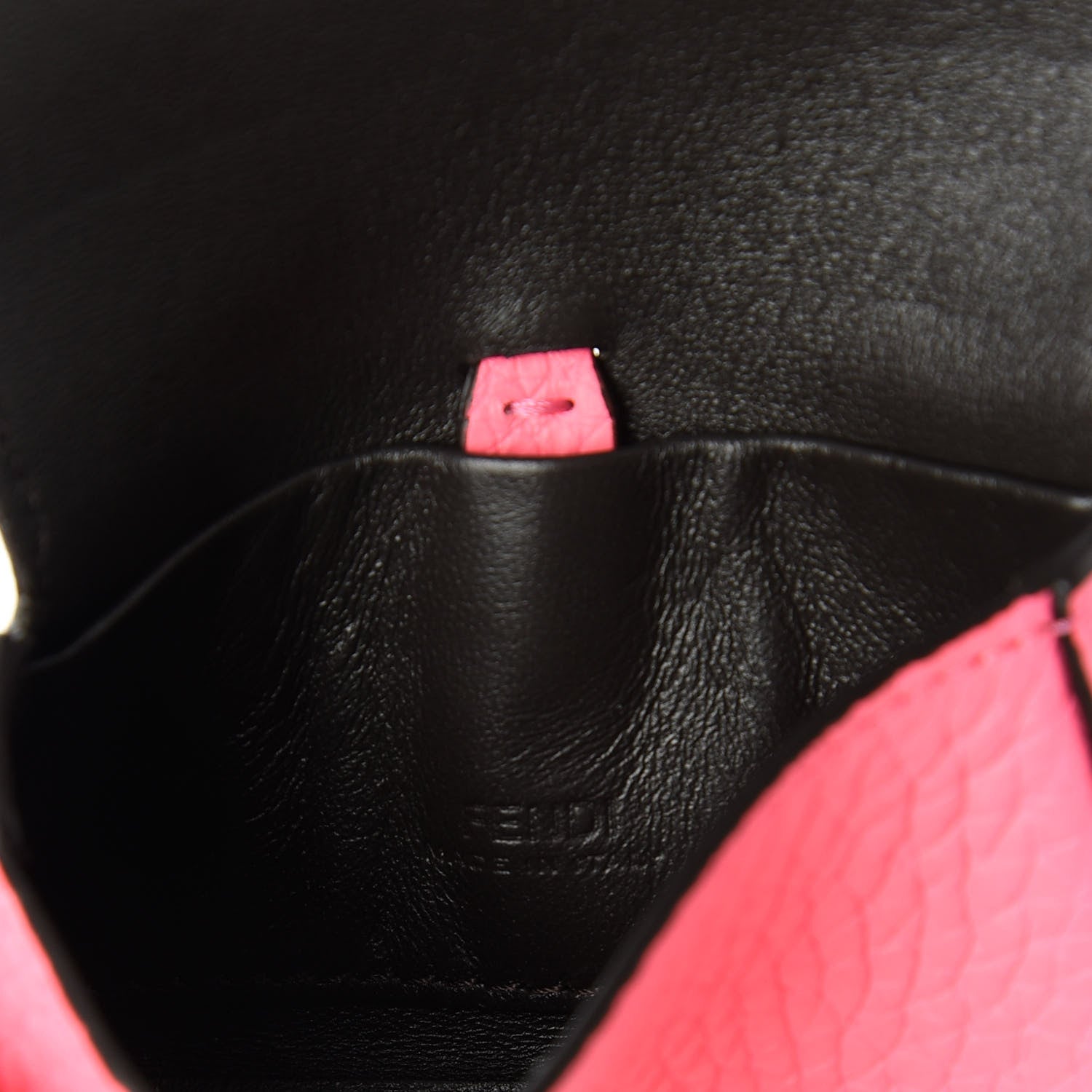 Fendi Cuoio Romano Micro Baguette Charm Rosa Fluo 8 of 10