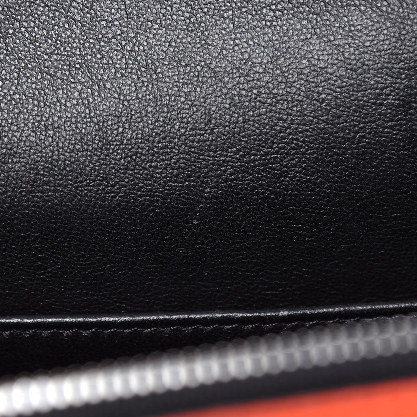 Grained Calfskin Medium Edge Shoulder Bag Vermillion