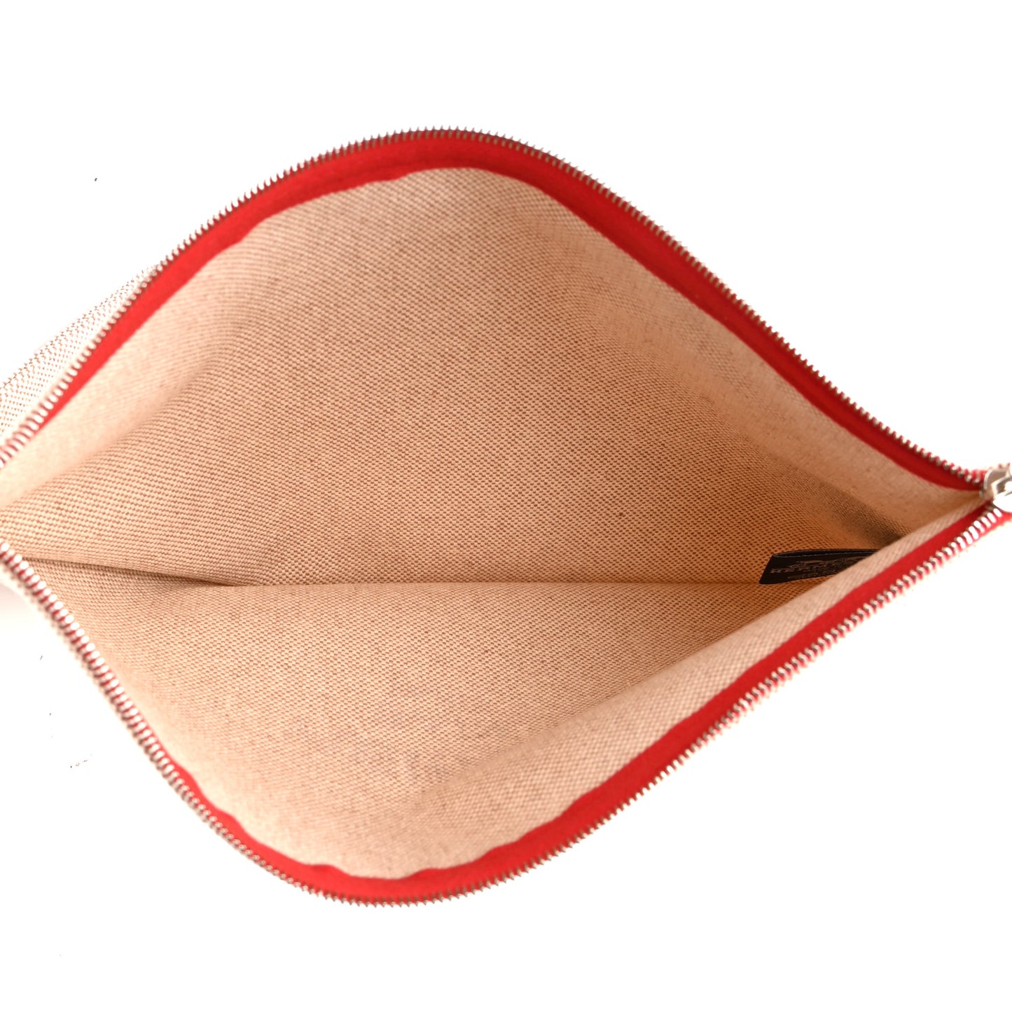 Toile Flat Yachting Pouch Rouge