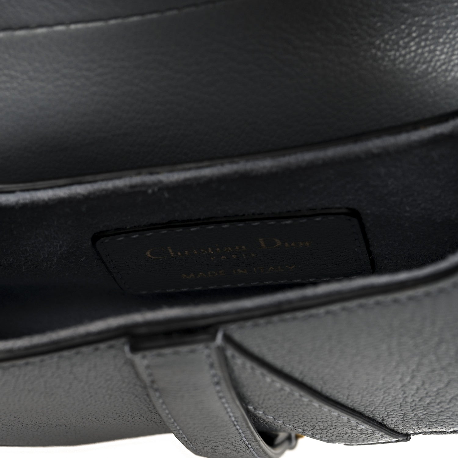 Christian Dior Grained Calfskin Mini Saddle Bag Sky Blue 6 of 9