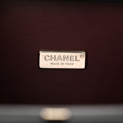 Chanel Lambskin Room Card Minaudiere Evening Bag Black Gold 6 of 11