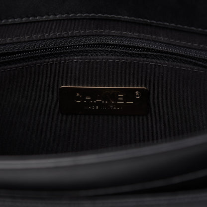 Chanel Calfskin Caviar Quilted Chain Handle Flap Black 8 of 10