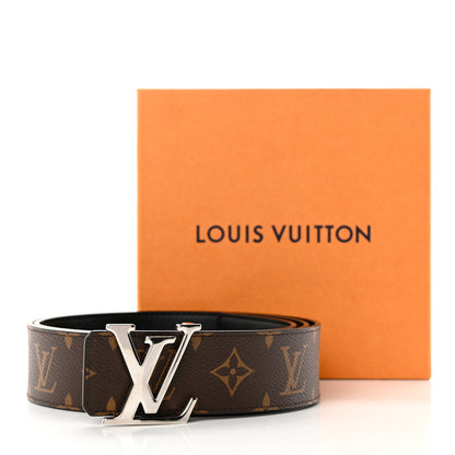 Louis Vuitton Calfskin Monogram 40mm LV Initiales Reversible Belt 95 38 Black 6 of 6