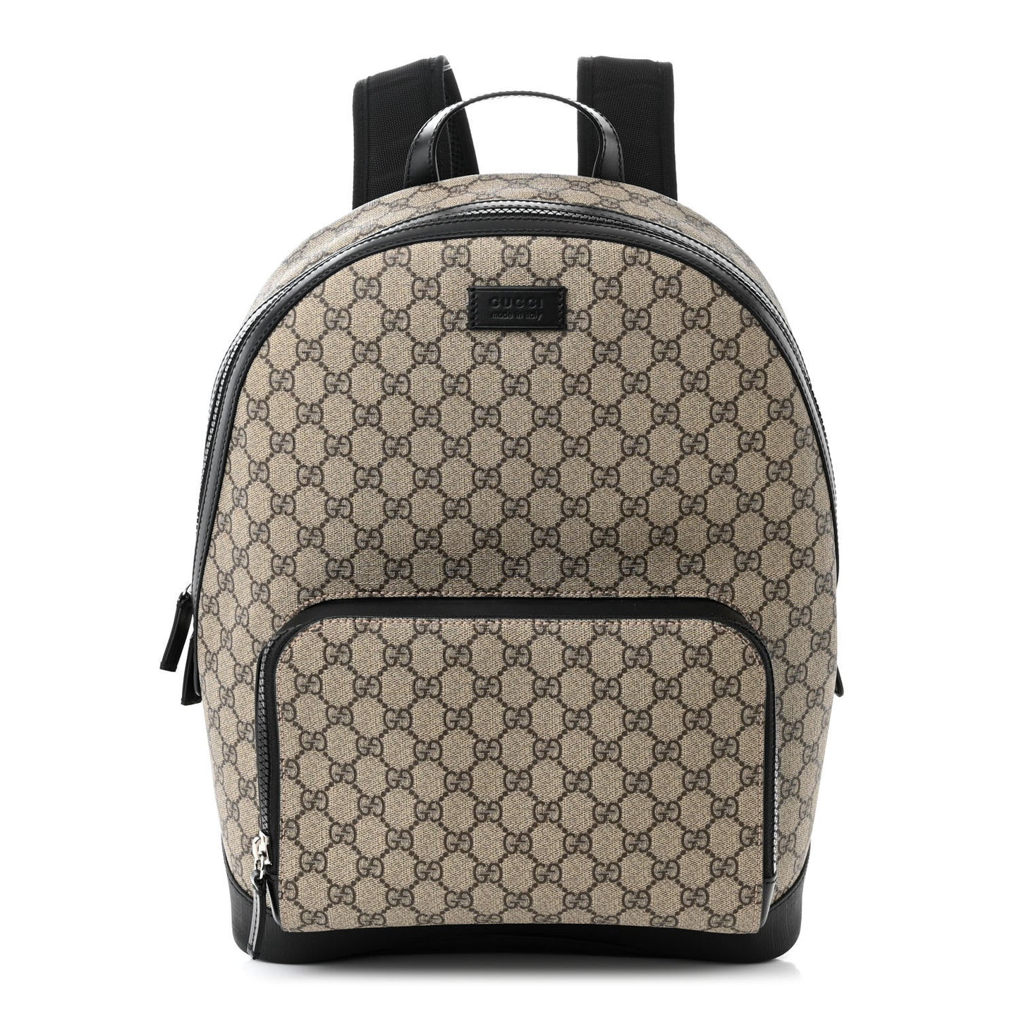 GG Supreme Monogram Medium Backpack Black