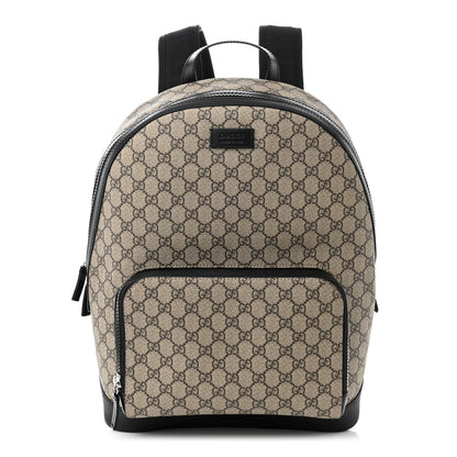 Gucci GG Supreme Monogram Medium Backpack Black 1 of 10