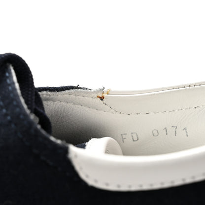 Louis Vuitton Suede Cotton Team Derby Sneakers 5 Marine 11 of 14