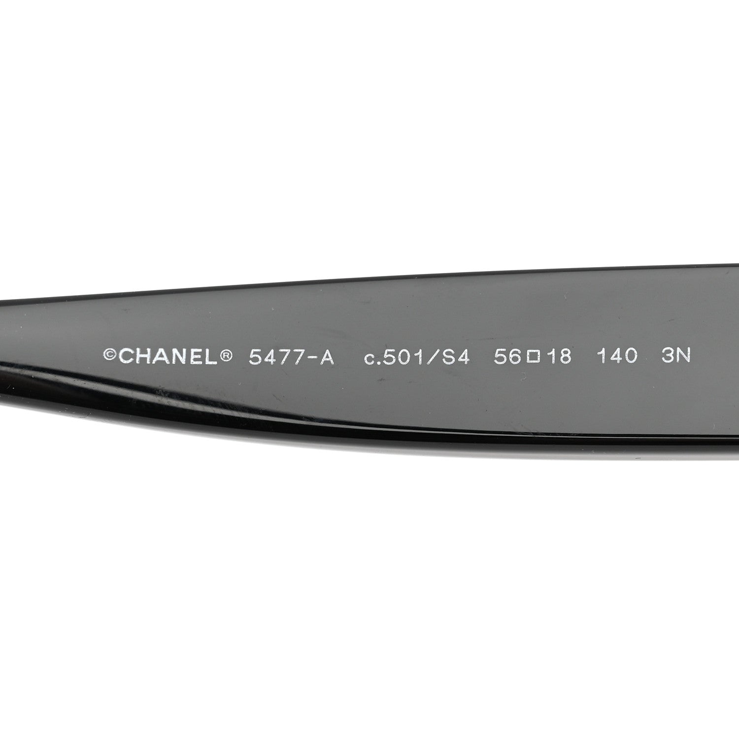 Chanel Acetate Enamel Heart Butterfly Sunglasses 5477-A Black 5 of 8